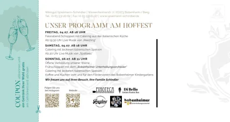 Hoffest 2 (© Weingut Spielmann-Schindler)