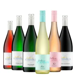 Weinsortiment von verschiedenen Weinen 