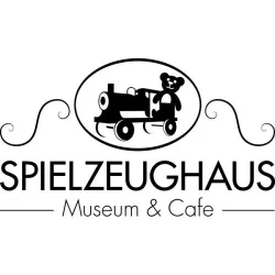 Logo des Spielzeugmuseums mir Dampflok und Teddybär