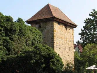 Diebesturm mit Begrünung (© Urlaubsregion Freinsheim)