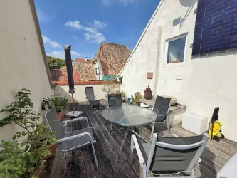 30qm-mediterrane uneinsehbare Dachterrasse