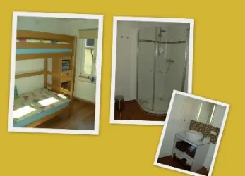 Collage, Bad und Kinderzimmer