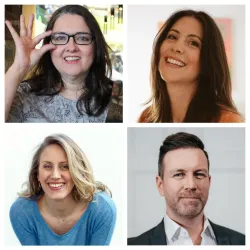 Carina Smerdon, Melanie Gebhard, Karl Grunewald und Cynthia Grose 