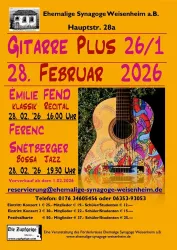Plakat Konzert Gitarre Plus 26/1 