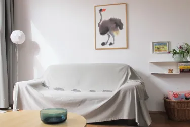 Wohnzimmer mit Couch (© Ursula Frantzke-Kucharski)