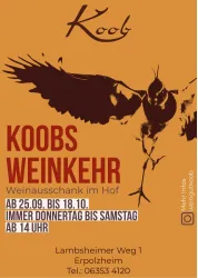 Plakat Herbstausschank (© Weingut Koob)