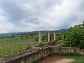 Ehemaliges römisches Weingut Bild 3, Mauer mit 3 S (© Urlaubsregion Freinsheim - E. Metzger)