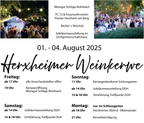 Plakat Kerwe (© Ortsgemeinde Hherxheim/Bg.)