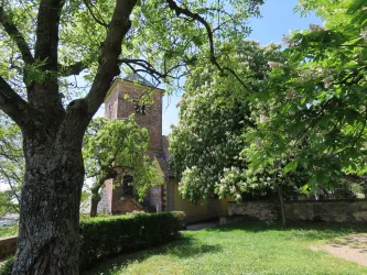 Schlossgarten und prot. Kirche