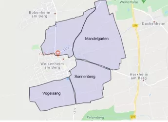 Weinlagenkarte Weisenheim am Berg