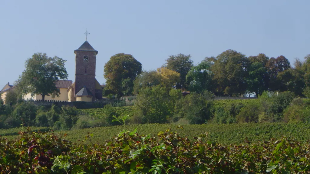 Ortsansicht Herxheim am Berg von Osten