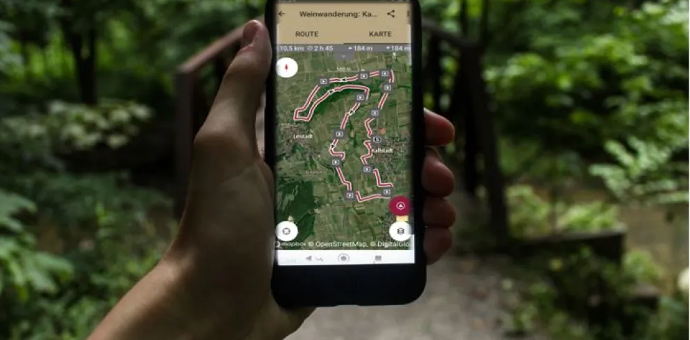 mit GPS-Unterstützung unterwegs