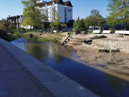Wasserspielplatz an der Isenach Bad Dürkheim