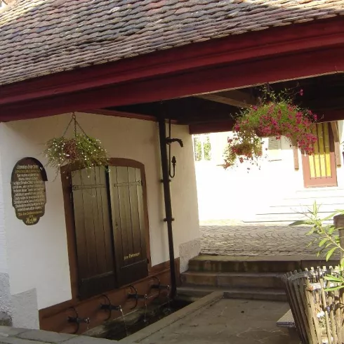 Vier-Röhren-Brunnen (© Urlaubsregion Freinsheim) Vier-Röhren-Brunnen (© Urlaubsregion Freinsheim)