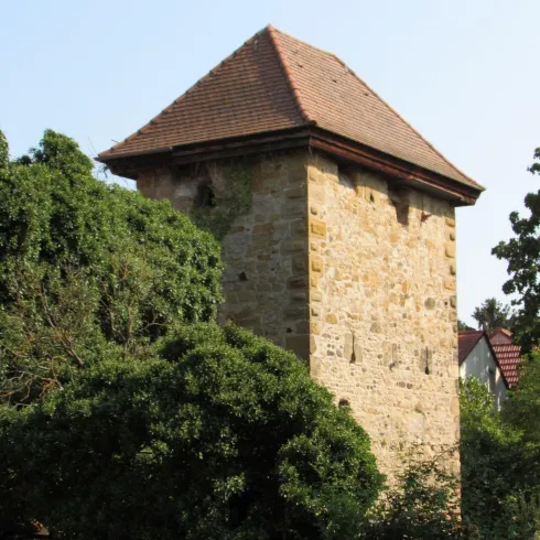 Diebesturm mit Begrünung (© Urlaubsregion Freinsheim)