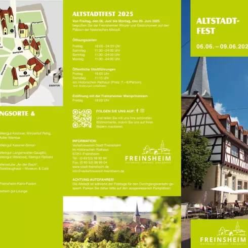 Flyer Seite 1 (© Verkehrsverein Freinsheim)