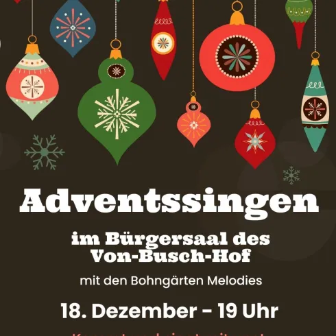 Adventssingen (© Musikschule der VG Freinsheim)