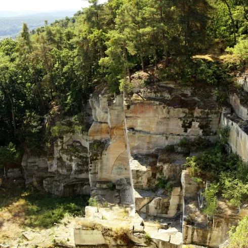 Kriemhildenstuhl von oben
