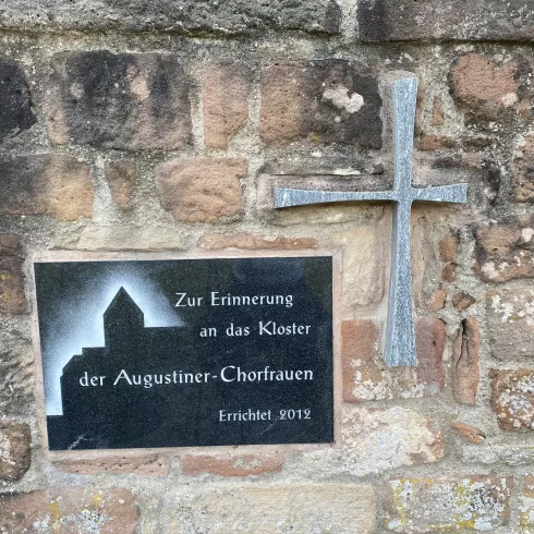 Gedenktafel Kloster Hertlingshausen Gedenktafel Kloster Hertlingshausen