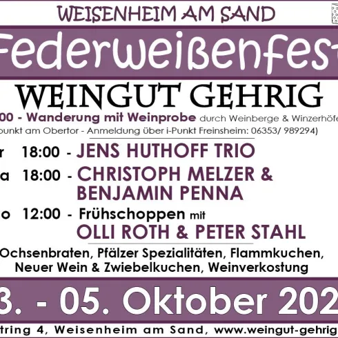 Plakat (© Weingut Gehrig)