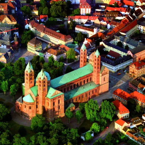 Speyer Dom Luftaufnahme