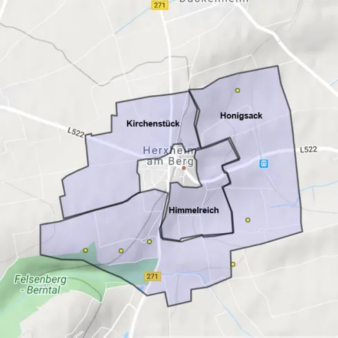 Weinlagenkarte H. a. Bg. 